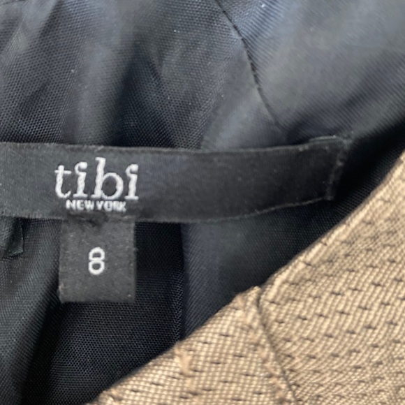 TIBI / metallic mini dress with pockets - Picture 5 of 7